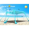 thumbnail image 2 of Carpa de playa Osoeri 3 x 3 m UPF50+ con sacos de arena y postes, 2 of 7