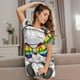 thumbnail image 3 of Fotbe Panda with Sun glasses Bata de Dormir para Mujer con Estampado, Camisón de Algodón de Manga Corta, Ropa de Dormir Casual, 3 of 6