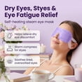 thumbnail image 2 of 21 Pack Steam Eye Masks for Dry Eyes, Self Heating Heated Eye Masks Moist Heat Warm Compress for Stye Fast Relief, Puffy Sensitive Eyes, Disposable Eye Therapy Mask Variety, 2 of 8