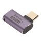 thumbnail image 4 of Adaptador tipo C USB4.0 HD 8K 40Gbps PD240W Carga rápida Carcasa de aluminio Adaptador portátil tipo C a tipo C para teléfono celular macho a hembra, curva lateral, 4 of 5