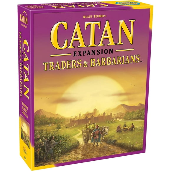 CATAN! CATAN Jeu de Société Marchands & Barbares - Personnalisez Votre Expérience Jeu de Stratégie, Jeu Familial pour Enfants et Adultes, 12+, 3-4 Joueurs, 90 Minutes