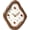 Brown, variant on Qczoyp Wall Clock, 12 Inch Modern Wall Clock, Creative Rhombus Battery Powered Clock, Silent Clock Non Ticking for Office, Living Room, Home, Elegant Clocks for Bedroom Decorative (Brown)