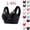 Black, variant on Plus Size Bras for Women Full Cup Seamless Push Up Shaping Wire Free Everyday Bra Size L-6XL,6XL,Black