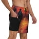 thumbnail image 2 of Fotbe Sunset River Western Cowboy Traje de Baño para Hombre – Shorts de Natación de Secado Rápido con Forro y Bolsillos-X-Large, 2 of 6