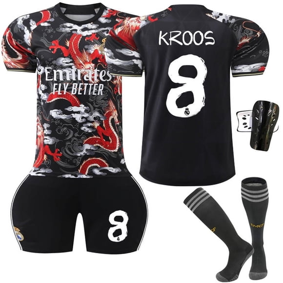 Boys Girls MBAPPE 10# RONALDO 7# KROOS 8# Kids Football Jersey