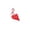 Red, variant on VAIFTILNO Leather Key Chain Pendant, Peach Heart Keychain, Cute Purse Charm for Purse Backpacks Car Keys Making (More Colors)