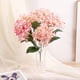 thumbnail image 2 of Ramo de flores artificiales de simulación de flores de hortensias para decoración del hogar (champán rosa), 2 of 2