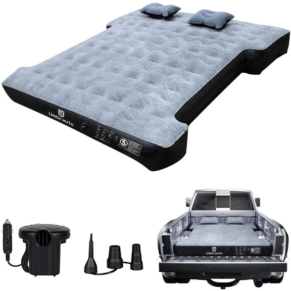 Umbrauto Truck Bed Mattress for 6-6.5ft Mid Size Truck Beds,Gray