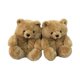 thumbnail image 2 of 2021 2021 zapatos de casa de felpa cálidos para mujer, pantuflas de oso de peluche suave, pantuflas de interior para el hogar, lindos zapatos divertidos de dibujos animados para mujer, 1 pieza zhangyuxiang LED, 2 of 2