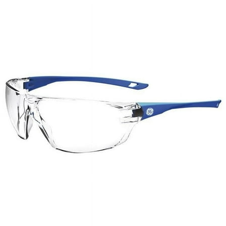 03 Series Impact-Resistant Safety Glasses - Clear Lens Blue Frame