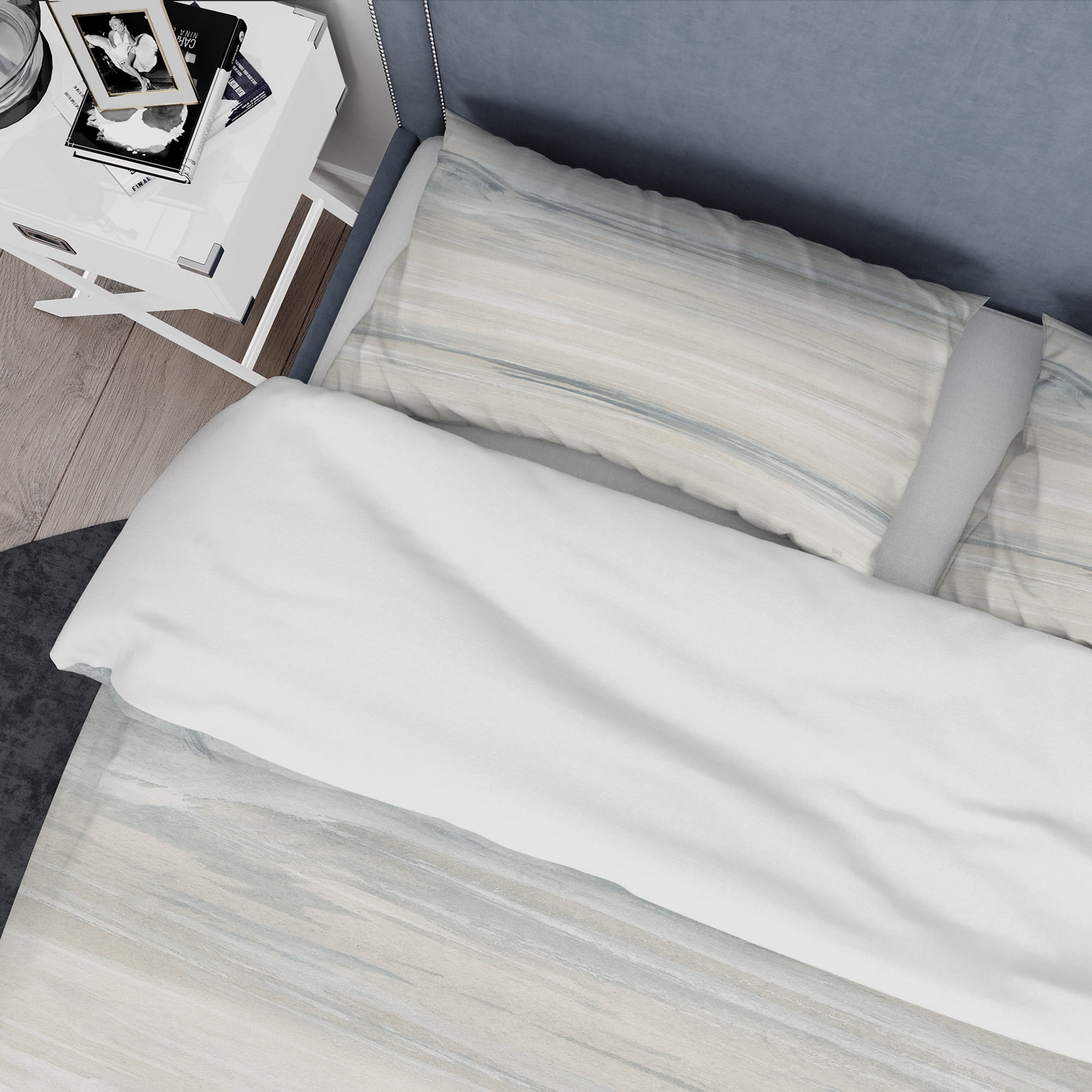 Designart 'watercolor colorfields I' Geometric Duvet Cover Set