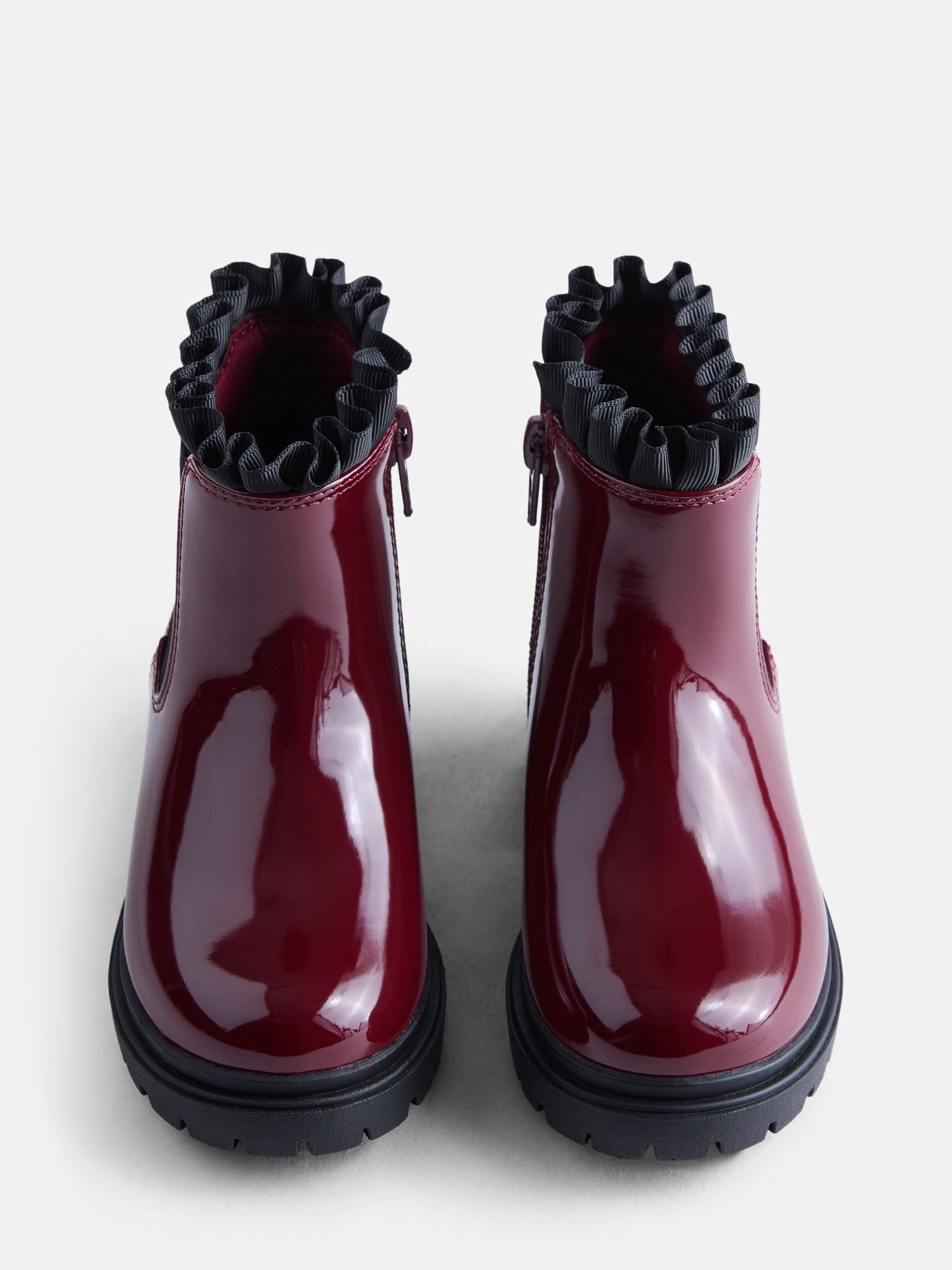 Wonder Nation Toddler Girls Ruffle Chelsea Boots