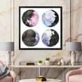 thumbnail image 3 of Designart 'Moon Phases With Sky and Stars' Bohemian & Eclectic Framed Art Print, 3 of 4
