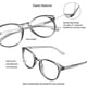 thumbnail image 2 of Gafas opacas de luz azul para hombre Fatiga ocular Montura ovalada Transpar, 2 of 5