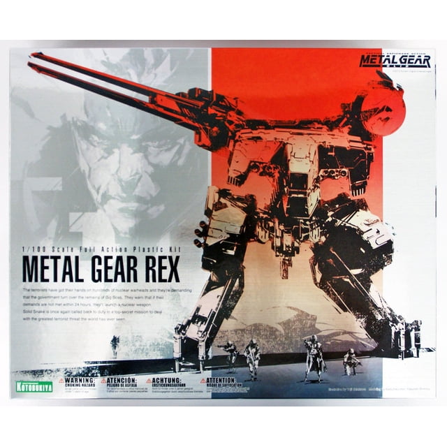 Kit de maquetas de plástico Kotobukiya Metal Gear Rex Metal Gear Solid a escala 1/100