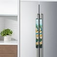 thumbnail image 2 of Yuyamidu Flower Refrigerator Door Handle Cover Non-Slip Kitchen Appliance Protective Gloves for Ovens Dishwashers Cabinets 4 Pieces Palm Leaves Fridge Handle Covers, 2 of 7