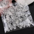 thumbnail image 2 of 200 Pcs Dos Transparents en Plastique pour Boucles d'Oreilles (Blanc), 2 of 3