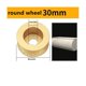 thumbnail image 2 of Muela abrasiva de diamante Yashi soldada al vacío en seco redonda 20 mm de diámetro interior 75 mm dorado, 2 of 5