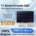 thumbnail image 2 of SSD portátil T7 Shield 8TB 2TB 4TB SSD externo 8TB USB 3.2 Gen2 Tipo-C Tipo-A Unidad de estado sólido externa para computadora portátil Escritorio PS5, 2 of 5