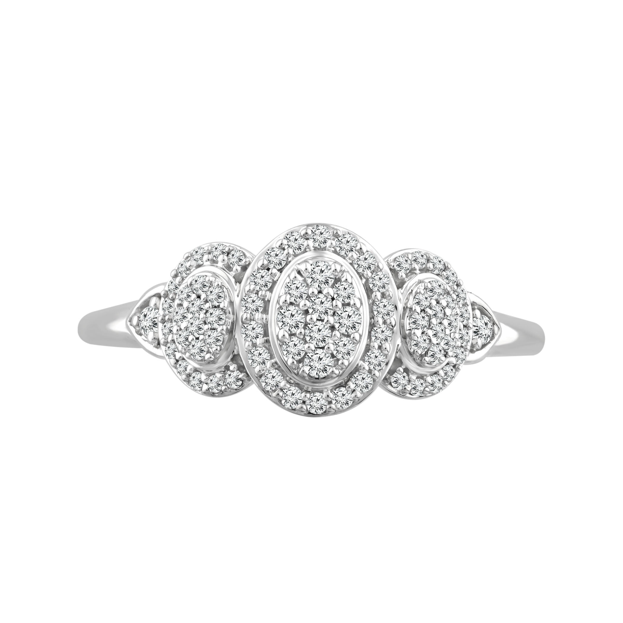 Color of Love 1/4 Carat T.W. Diamond Promise Ring in 10K White Gold (I-J,I3)