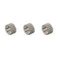 thumbnail image 2 of relayinert Mesmerizing Elastic Ring Exquisite Crystal Inlays For Captivating Appearance silver 4 rows 3Set, 2 of 6