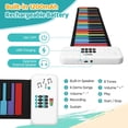 thumbnail image 4 of Piano Inscritable, Cultivo Educativo Liviano Interés Musical Impermeable 49 Teclas Roll Up Piano Plegable Para Niños, 4 of 7