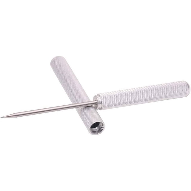 Aluminum Alloy Ice Picks, Ice Crusher Ice Chisel Removal Pick Ice Tool with Aluminum Safety Alloy Cover for Restaurant Bar Bartender Home Kitchen (Silver)
