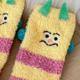 thumbnail image 4 of CPNG Kid Girls Cute Winter Socks Warm Fluffy Fuzzy Warm Slipper Socks Polka Dot Pattern No Slip Soft Cozy with Grippers Socks Novelty Mid Calf Floor Socks, 4 of 6