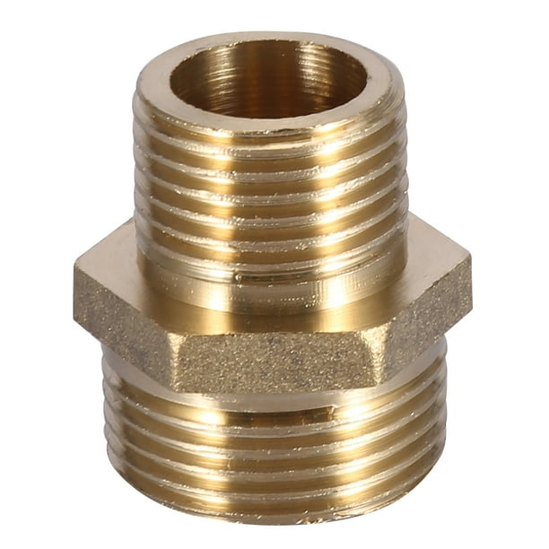 Conexión de Tubería Boquilla Hexagonal Conexión de Tubería de Boquilla Hexagonal Unión Unión Tubo de Agua Accesorios de Conexión Tubería Macho 3/4 "a 1/2" para Kit de ANGGREK Otros