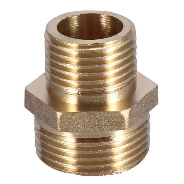 Conexión de Tubería Boquilla Hexagonal Conexión de Tubería de Boquilla Hexagonal Unión Unión Tubo de Agua Accesorios de Conexión Tubería Macho 3/4 "a 1/2" para Kit de ANGGREK Otros