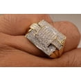 thumbnail image 2 of 3.00 CT Men Real Moissanite Engagement Pinky Ring 14k Yellow Gold Plated Silver, 2 of 3