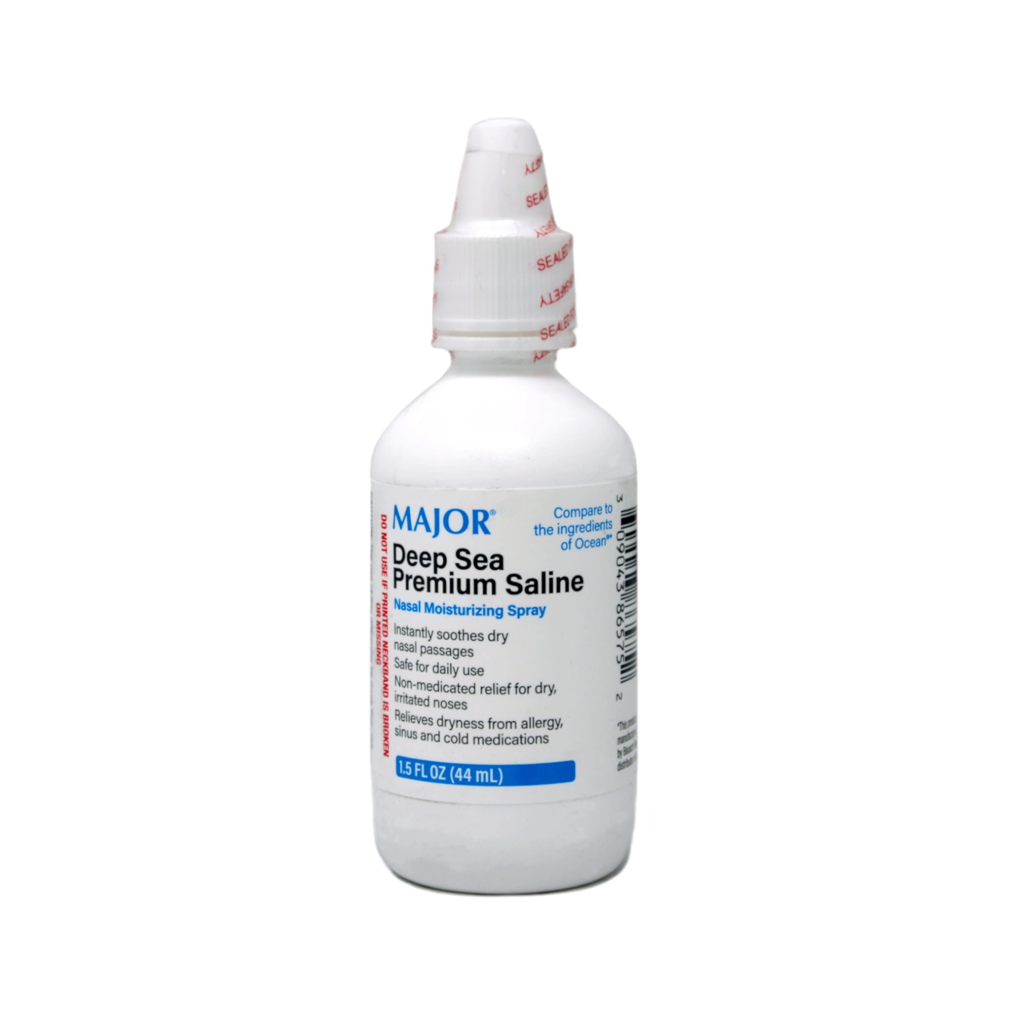 MAJOR DEEP SEA NASAL SPRAY SODIUM CHLORIDE-1 % Clear , 1.5 oz (PACK of 9)