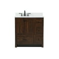 thumbnail image 3 of Elegant Decor Soma 32" MDF Single Bathroom Vanity with Backsplash in Expresso, 3 of 8