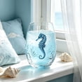 thumbnail image 5 of Tuvgenk Stemless Wine Glass with Aquatic Art for Cocktails Water and Coastal Home Decor, 5 of 7