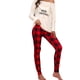 thumbnail image 2 of VISgogo, 2 uds., lencería de encaje para mujer, Babydoll, escote en V profundo, manga corta, Top corto transparente + pantalones cortos de cintura alta VISgogo moda, 2 of 4