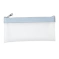 thumbnail image 2 of Transparent Pencil Case,Clear Pencil Bags,Durable and Waterproof Storage Bag for Pens,Makeup,Small Accessories,Office,Travel,Stationery Supplies,4"x7"(Blue), 2 of 4
