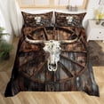 thumbnail image 1 of Juego de Cama Calavera Esqueleto Animal, Funda Nórdica Vintage Granja, 1 of 6