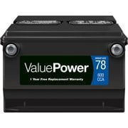 (8 pack) ValuePower Lead Acid Automotive Battery, Group 78