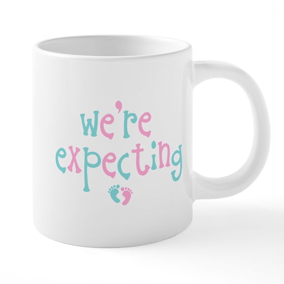 CafePress - We'Re Expecting Mugs - 20 Oz White Ceramic Mega Mug