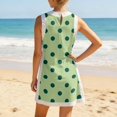 thumbnail image 7 of Short Sets Women 2 Piece Outfits Summer Crew Neck Tank Top and Shorts Set Sleeveless Cute Matching Sets Lounge Wear Green XL, 7 of 7