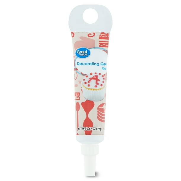 Great Value Red Decorating Gel 0.67 OZ Tube