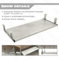 thumbnail image 4 of FRMSAET Office Furniture Accessories Home Hardware 24/30 inches Keyboard Drawer Tray Wood Holder Under Desk with Adjustable Height slide . (30 inches,Gray rock), 4 of 6
