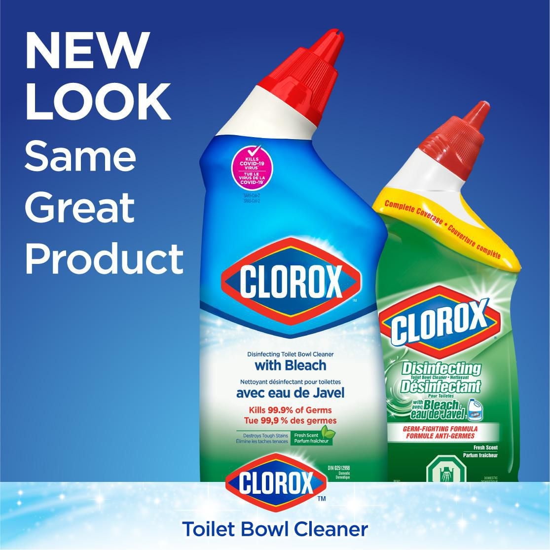 Clorox® Disinfecting Toilet Bowl Cleaner with Bleach, Fresh Scent, 709 mL
