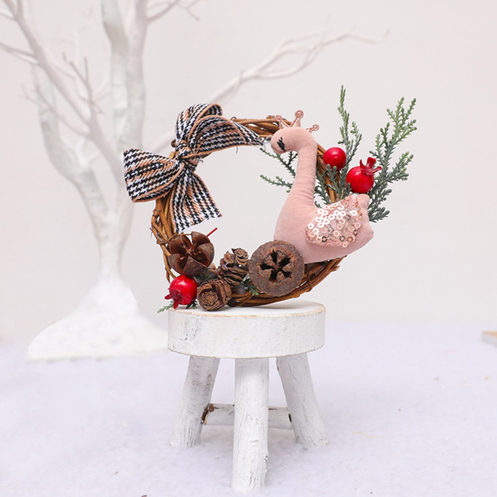 Wall Hanging Christmas Wreath Decoration For Xmas Party Door  Garland Ornament 2