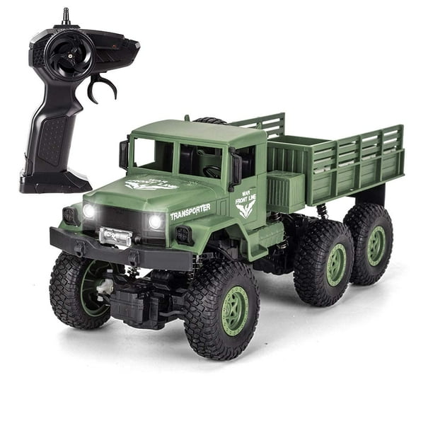 Camión militar RC XINGRUI a escala 1:18 4WD 10 km/h 50 minutos de juego