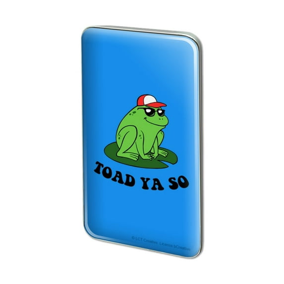 Toad Ya So Told You Funny Humor Metal Rectangle Lapel Hat Pin Tie Tack Pinback
