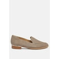 thumbnail image 2 of ANNA Taupe Suede Leather Loafers, 2 of 7