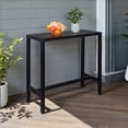 thumbnail image 2 of Tcbosik Outdoor Bar Table, 40 inch Counter Height Table, Patio Pub Table with Metal Frame for Balcony, Garden, Poolside, Backyard, Black, 2 of 11