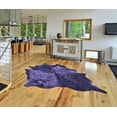 thumbnail image 2 of Natural Geneva Cowhide Rug | Purple | 5'x7', 2 of 5