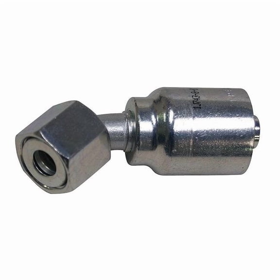 Parker Hose Fitting,Female ORS,Elbow,Hose 1/4 1J743-4-4